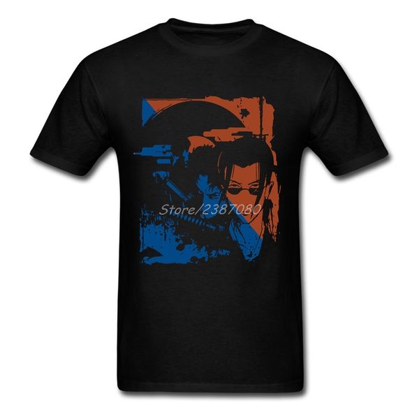 

fuu mugen jin samurai champloo t shirt short sleeve custom tshirt men new style swag cotton crewneck 3xl tees shirts homme