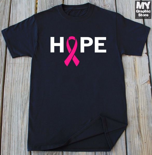 

рак t-shirt рак молочной железы осведомленности tee рак надежда футболка i wear pink новая мода прохладный повседневная футболки летние футб