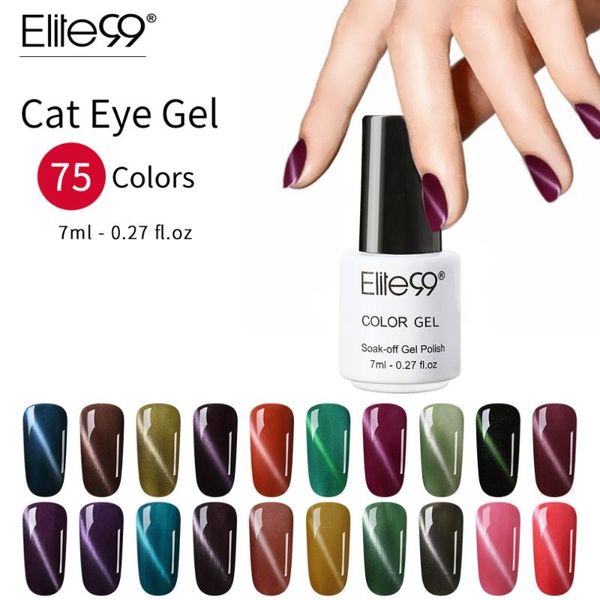 

nail gel elite99 1piece soak off cat's eye varnish uv lamp curing 3d cat magnetic polish need hand make, Red;pink