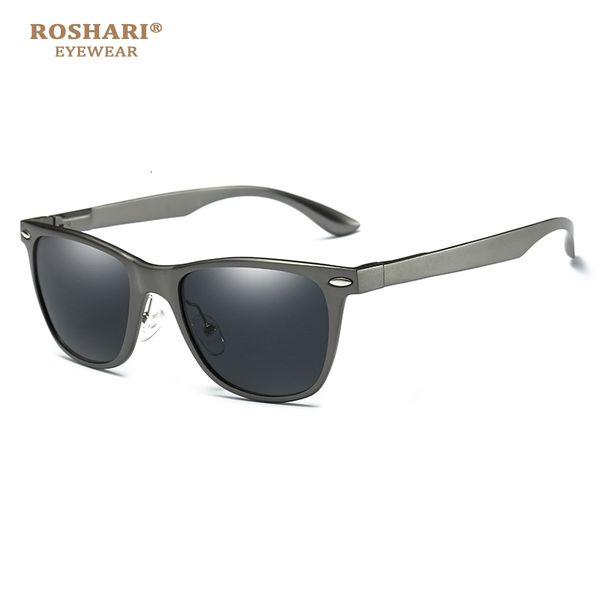 

roshari sunglasses women fashion gold frame classic female sun glasses men for 2019 outdoor eyewear uv400 gafas de sol, White;black