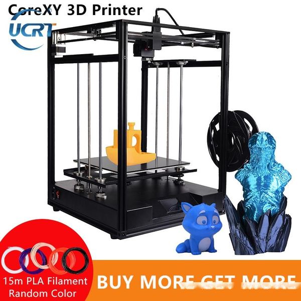 

ucrt corexy 3d printer sapphire plus core xy 300*300*330mm diy kits 3.5 inch touch screen facesheild support multiple languages