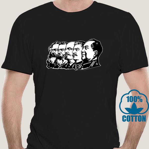 

1930a kommunistische symbole marx engels lenin stalin mao unisex-t-shirt alle groen