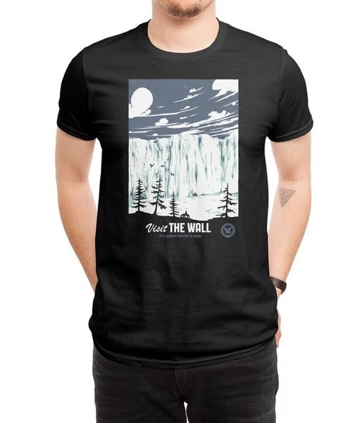 

new men casual printed t shirt visit the wall short sleeve t-shirts tee