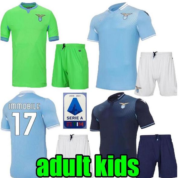 

2020 lazio soccer jersey men kids kit sergej improbile football jersey lazio 120-летие издание j.correa luis alberto hearts 20 21, Black;yellow
