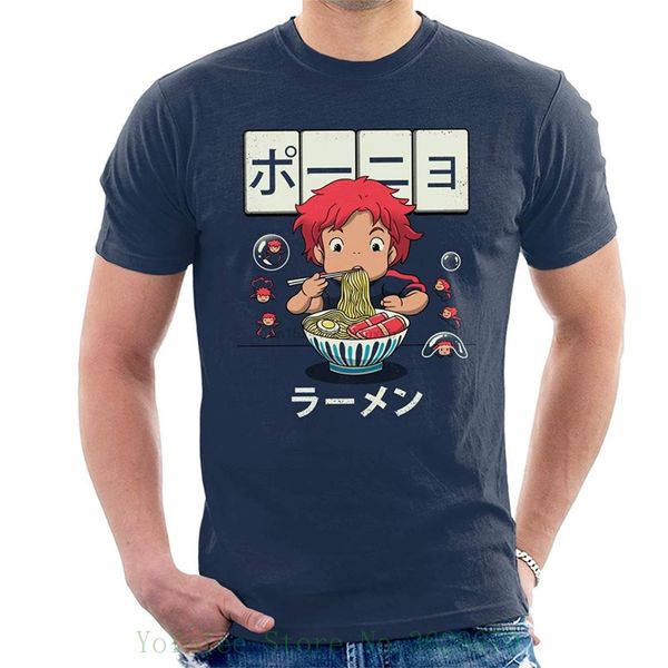 

поньо goldfish ramen мужские футболки top tee юмор мужчины crewneck футболках
