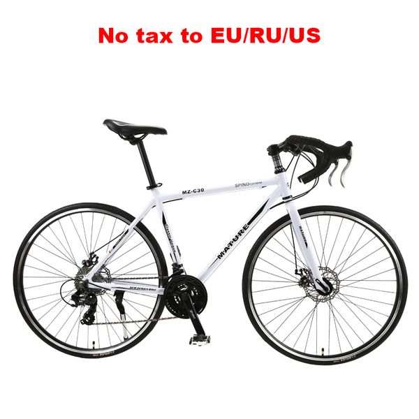 

700c road bike 21/27/30 speed ultra light aluminum alloy frame double disc brake student road cycling bicycle