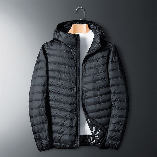 

thin coats of new fund of 2020 autumn winters is male loose hooded men lightweight thin men, men's winter coat, Black