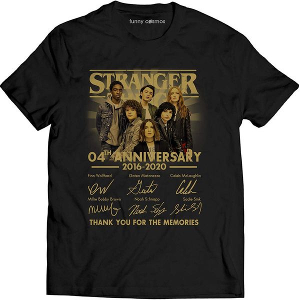 

04th anniversary 2020 2020 thank you for the memories signature shirt stranger lovers things fan movie t shirt(2