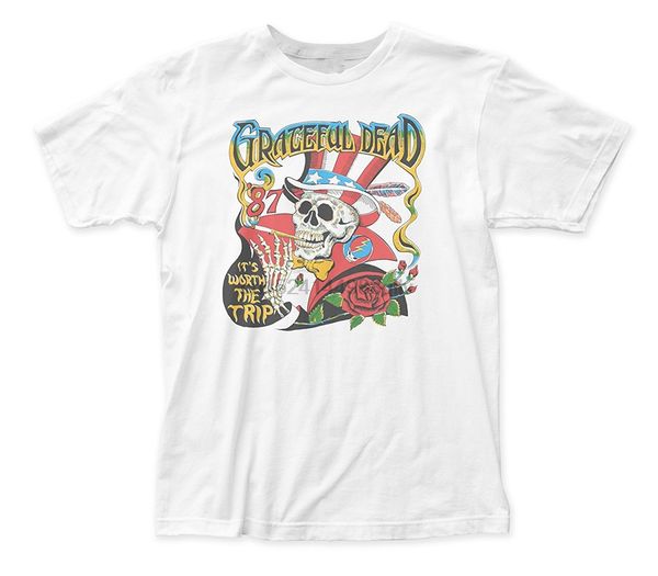 

t shirt design template crew neck men short sleeve gift grateful dead worth the trip shirts