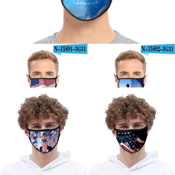 

5 american styles flag mask national 3d printed washable anti dust mask outdoor cycling fa pg61