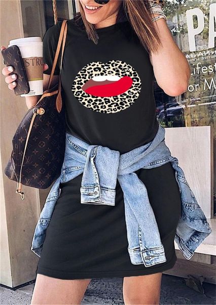 

образный вырез карандаш платье повседневного плюса размер одежды женской летние женщины дизайнерская мини платье sexy lips печатается с коро, Black;gray