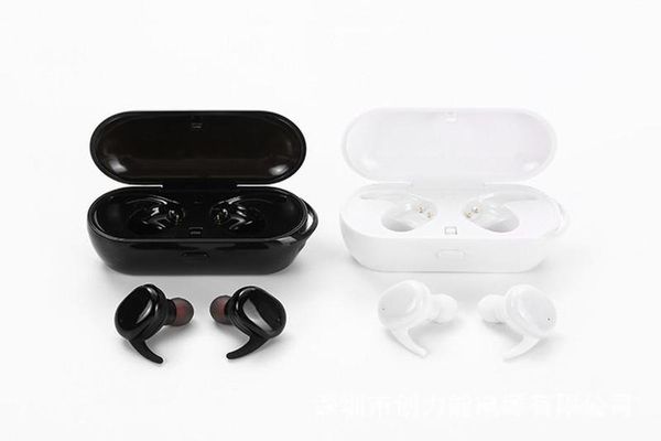 

mini twins wireless bluetooth 4.2 stereo headset waterproof sport headphone in-ear earphones tws with charging socket for smartphone