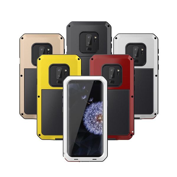 

armor tank aluminum metal shockproof military heavy duty protector cover hard case for samsung s9 plus