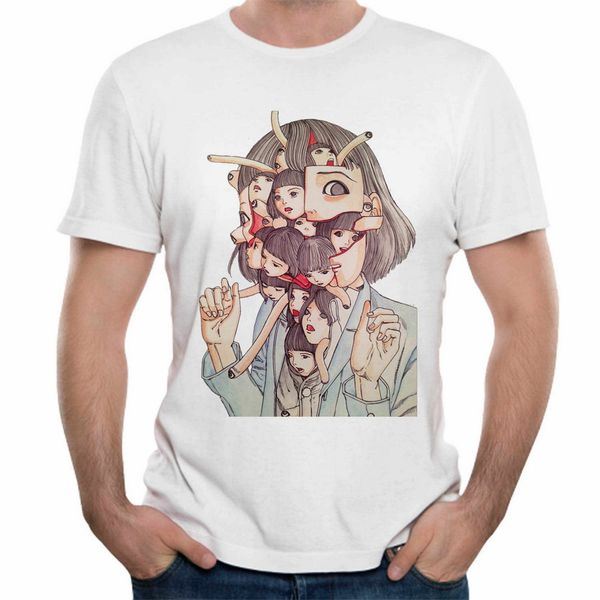 

man manga junji ito t shirts shintaro kago girl tees 3d print tee shirt streetwear funny tee shirt