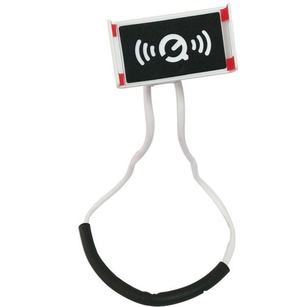 

new 360 degree rotation funny flexible lazy bracket neck hanging plastic holder for smart phone tablets