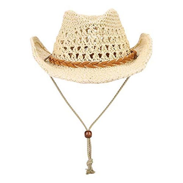 

wide brim hats adults and children straw hat sun protection cowboy caps summer anti uv travel beach foldable western, Blue;gray