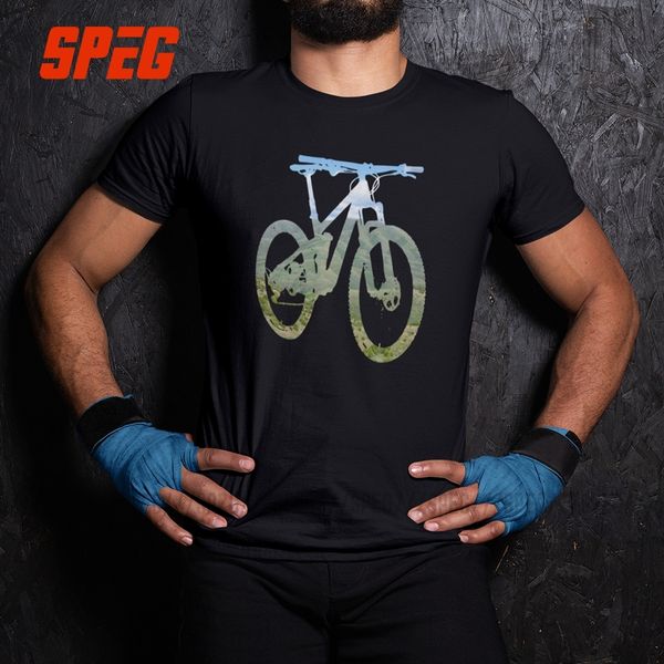 

mountain biking mountain and sky mtb collection summer t-shirt o neck 100% cotton t shirt black vintage tees short sleeve man
