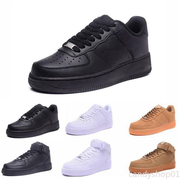 

2020 super classic 1 mens shoes platform casual sneakers forces low skateboard shoe utility black white women air casual sport c01