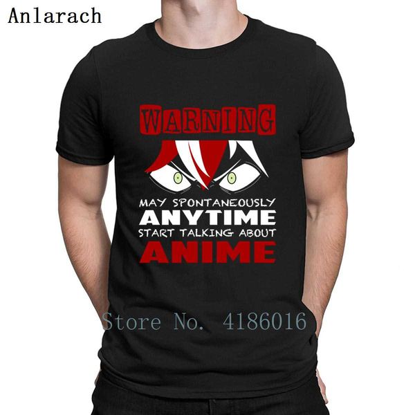 

anime shirt anytime start talking about anime t shirt family personalized humor short sleeve s-xxxxxl solid color shirt