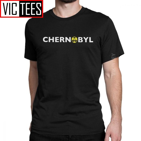 

men's chernobyl t shirt darkness death russia gas mask tv show pure cotton camisas hombre gift tshirt