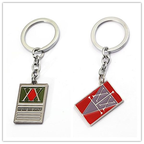 

hsic x keychain gon ss license logo metal keyrings holder car chaveiro men jewelry valentines day gift hc126, Silver