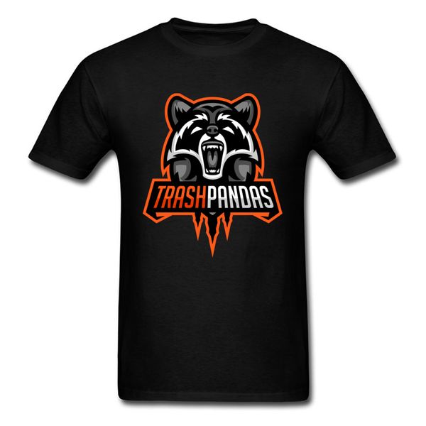 

team trash pandas men crazy cartoon t-shirt new listing male slim fit short sleeve summer tee shirt cool t shirt
