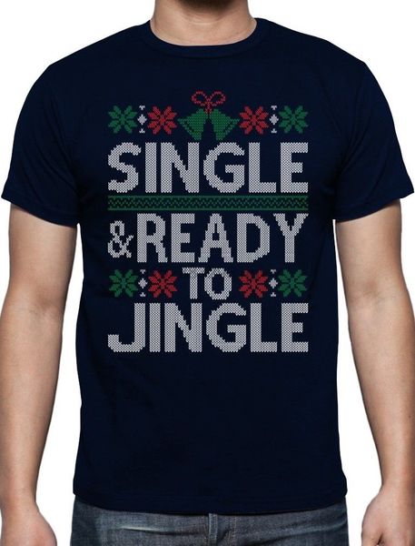 

single ready to jingle funny mingle ugly christmas t shirt gift idea