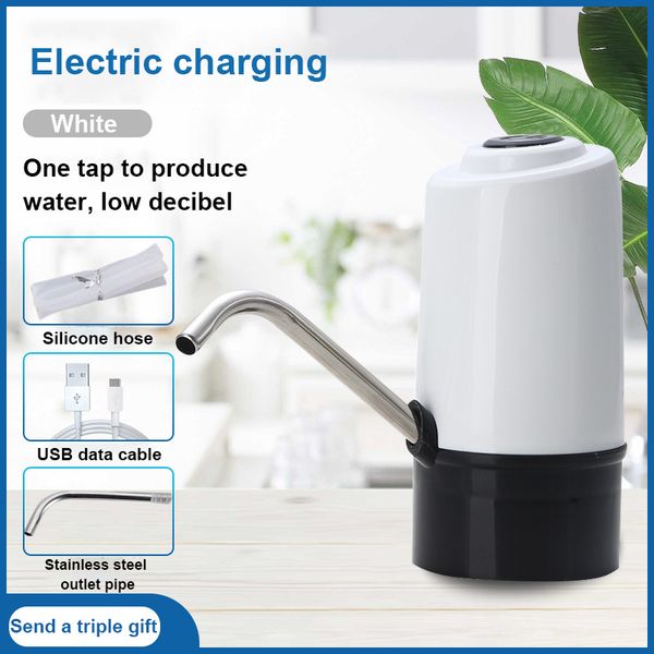 

smart electric water pump usb charging automatic induction water dispenser double switch home office barreled bottle pump