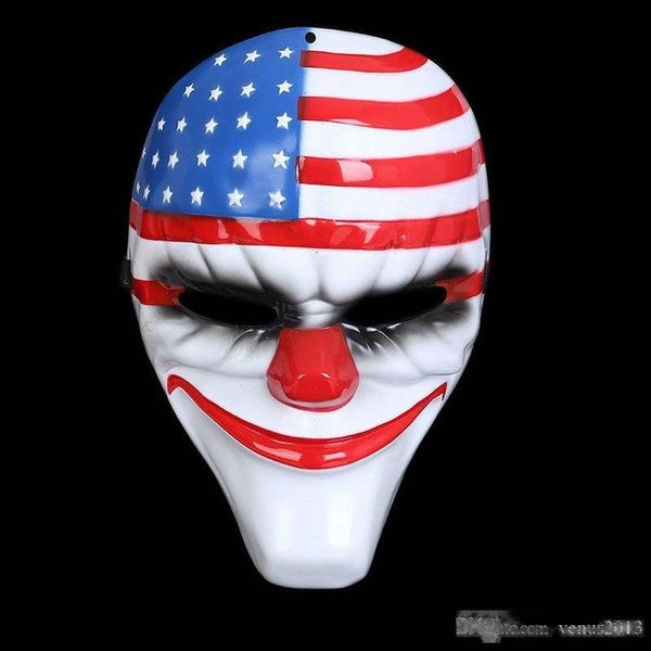 

new pattern halloween face mask payday2 series high grade game theme masks of the clown stars and stripes