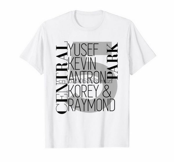 

центральный парк пять юсефа кевин antron korey и raymond документального белый t-shirt дышащей tops футболочки