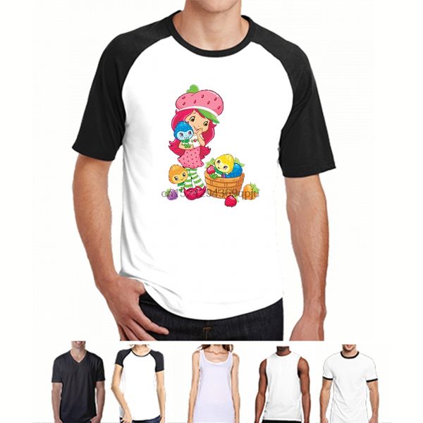 

judian strawberry shortcake cartoon t shirt for men hip hop casual printed tee size s-3xl ghost terror skeleton