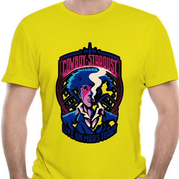 

cowboy bebop t-shirts men spike rock anime short sleeve funny tees round neck cotton plus size t shirts 8684a