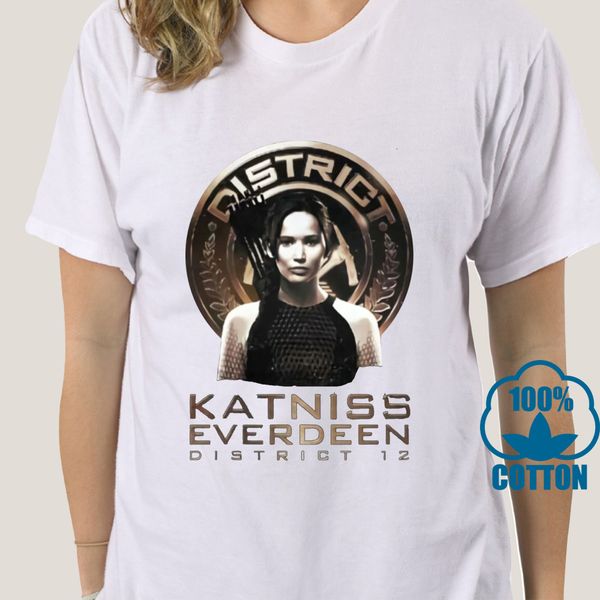 

1960a the hunger games 2 catching fire katniss district 12 seal juniors black t-shirt