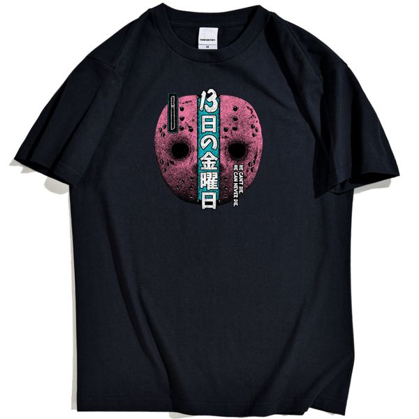 

фильм ужасов пятницу the 13th мужские рубашки tee череп pattern printing топы футболка мужской street fashion crew neck мужской футболка