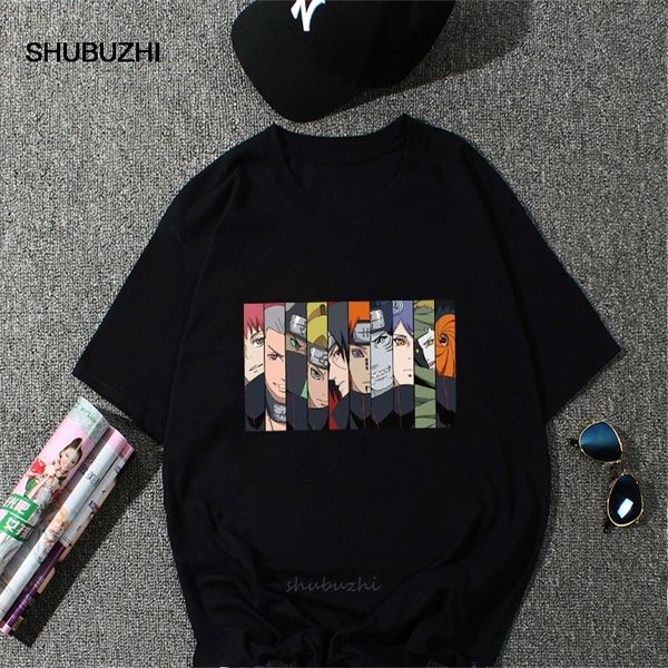 

наруто акацуки пейн футболка мужчины хлопок homme anime тенниска марка повседневный harajuku моды уличная o-образным вырезом мужские футболк