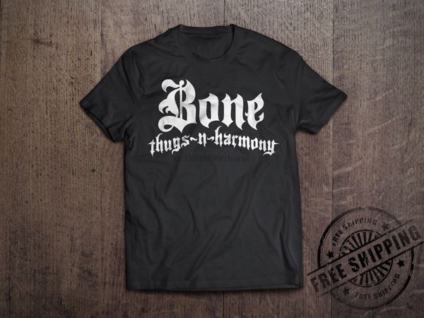 

bone thugs n harmony logo t shirt vintage hip hop rap group tee eazy-e classic 100% cotton tee shirt wholesale tee