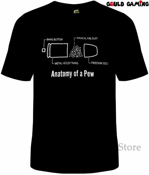 

anatomy of a bullet t-shirt cotton funny pew nra gun rights om 100% cotton men t shirt women tee