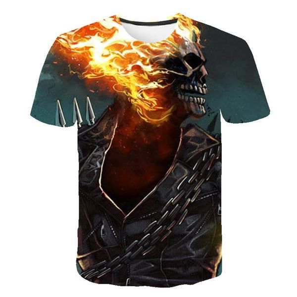 

men knight skull breathable cool 3d print shirts kawaii comics graphic men clothing