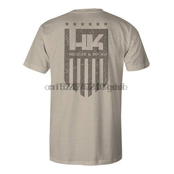 

heckler & koch hk stripe tan t-shirt размер 3xl new vp9 p7 mp5 pm7 mark23 sp5k