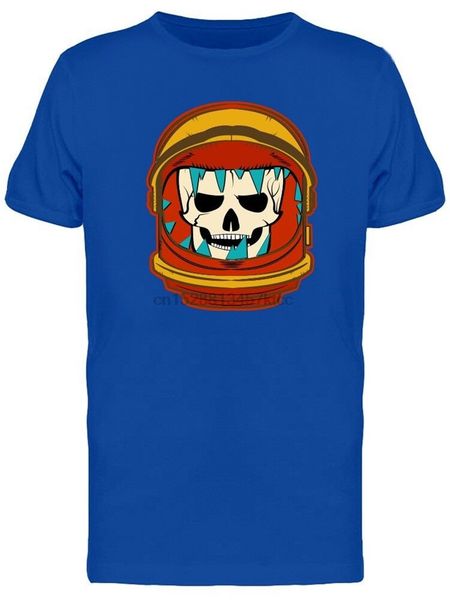 

skull in astronaut helmet mens tee -image by tee shirt