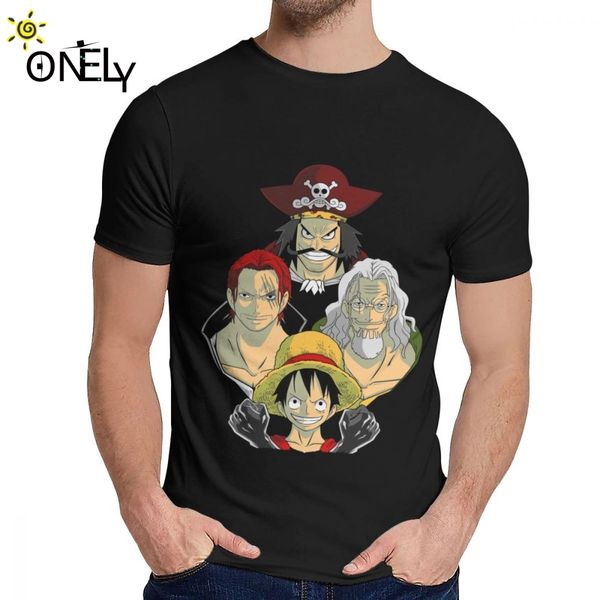 

crewneck one piece luffy gol d roger shanks silvers rayleigh t-shirt custom for man comfortable t shirt wholesale