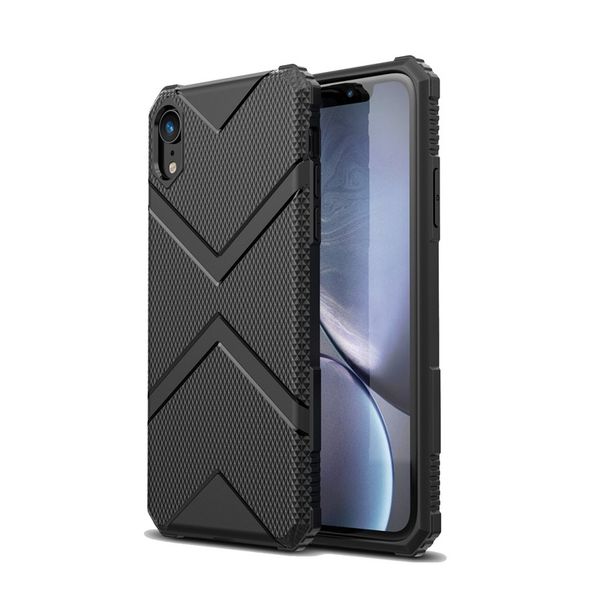 

anti-knock army shockproof case for iphone xr luxury soft tpu silicone drop resistance phone back cover