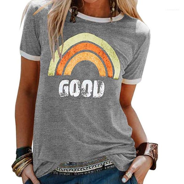 

tshirts good letter printed casual shorts sleeve fashion pullover summer breathable t shirts womens designer, White