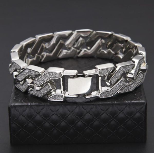 

Exquisite fashion personality zinc alloy hip hop bracelet geometric modeling bracelet hip hop jewelry wholesale