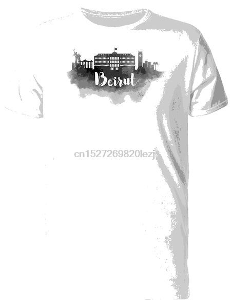 

beirut black paint mens tee -image by fashion classic tee shirt