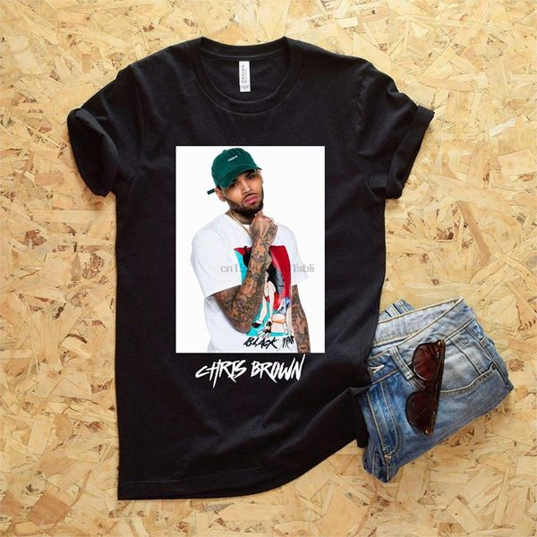

chris brown black pyramid мужской t-shirtprint футболка мужчины марка одежда