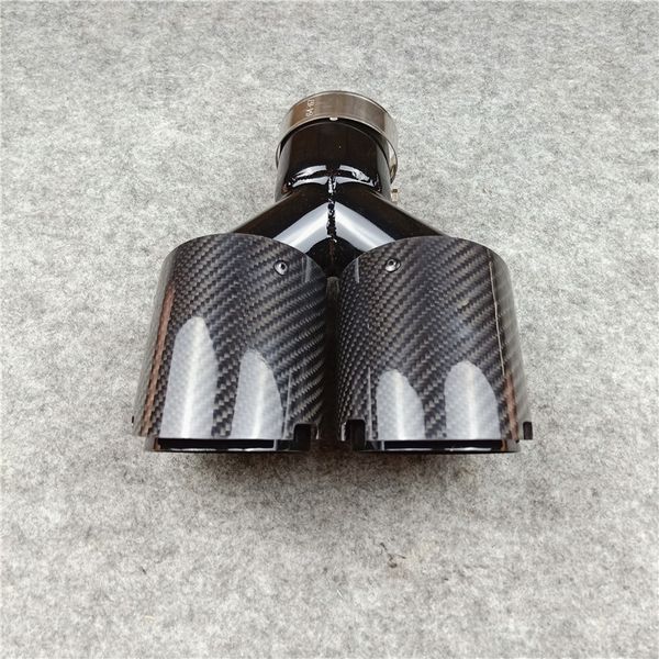 

motorcycle exhaust system one pcs 2 inches y model glossy carbon tips black stainless steel for akrapovic muffler nozzles pipes