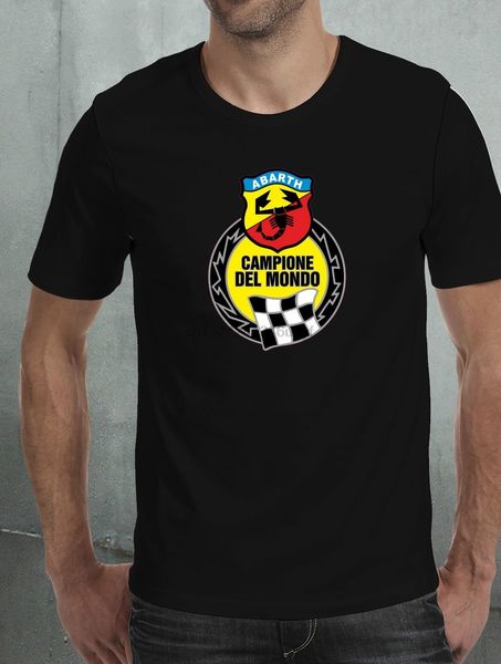 

fashion man t-shirt fiat abarth campione funny tee
