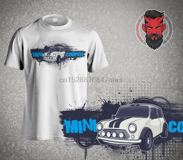 

classic mini cooper grunge t-shirt 2019 new short sleeve men fashion men t shirts round neck cotton t shirt
