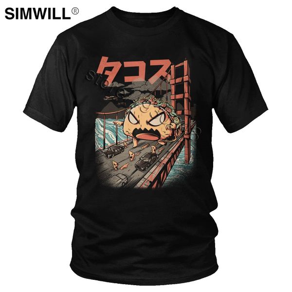 

men's humor tee the black takaiju t shirt funny japanese kaiju kanji tshirt short sleeved cotton harajuku monster t-shirt gift
